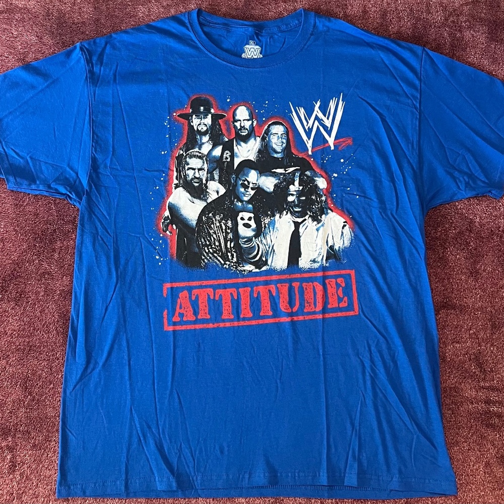 WWE  Champion belt attitude era t shirt Size XL